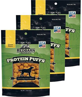 Redbarn Protein Puffs Dog Treat - Cheese